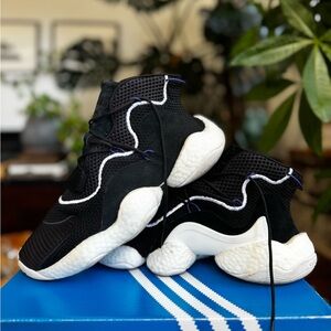 Black and White High-Top Adidas